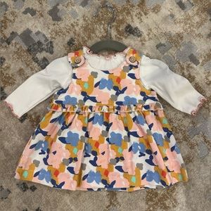 Mud Pie Long-Sleeve Top & Floral Corduroy Jumper